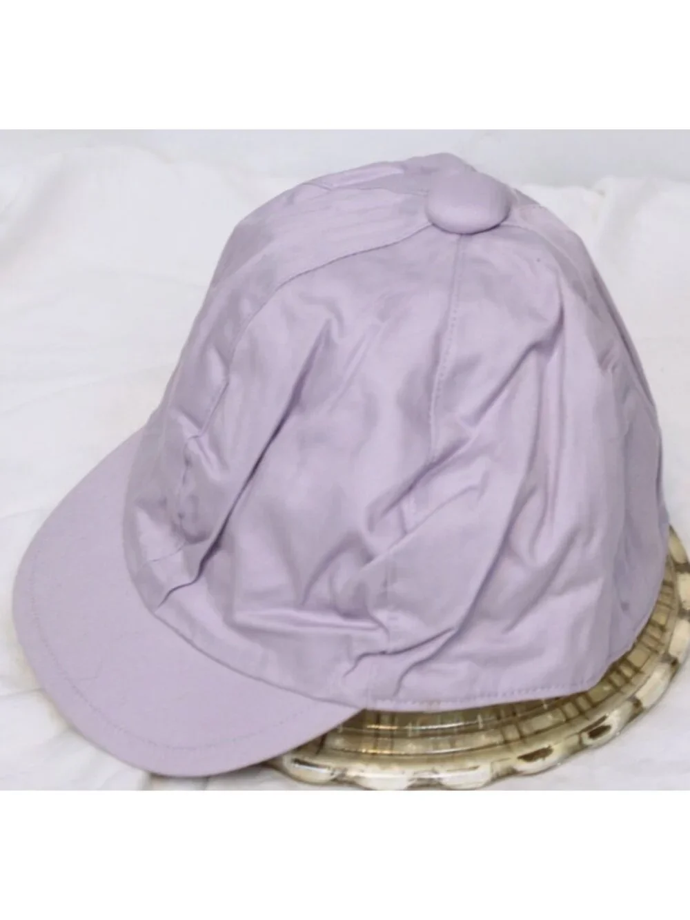 2004 Gymboree European Holiday Purple Lavender Hat Cap Lined sz Large XL
